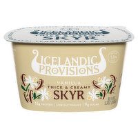 Icelandic Provisions Skyr, Low Fat, Vanilla, Thick & Creamy, 5.3 Ounce