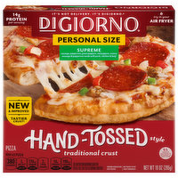 DiGiorno Pizza, Hand-Tossed Style Traditional Crust, Supreme, Personal Size, 10 Ounce