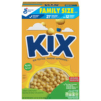 Kix Cereal, Corn Puffs, Crispy, Family Size, 18 Ounce