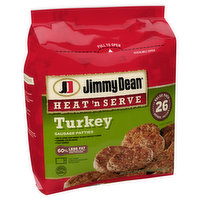 Jimmy Dean Heat 'N Serve Turkey Sausage Patties, 26 Count, 23.9 Ounce