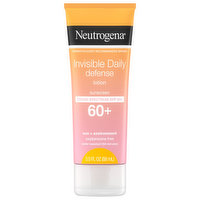 Neutrogena Sunscreen, Invisible Daily Defense, Lotion, Broad Spectrum, SPF 60+, 3 Fluid ounce