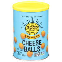 The Good Crisp Company Cheese Balls, Cheddar, 2.75 Ounce