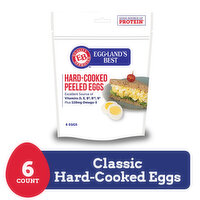 Eggland's Best Hard Cooked Eggs, Medium White, 6 Each