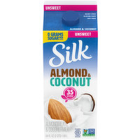 Silk Almond & Coconut Milk, Unsweet, 64 Ounce