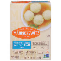 Manischewitz Matzo Ball Mix, Reduced Sodium, Classic Style, 2 Each