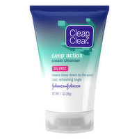 Clean & Clear Cream Cleanser, Deep Action, 1 Ounce