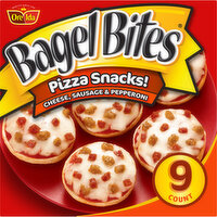 Bagel Bites Cheese, Sausage & Pepperoni Mini Pizza Bagel Frozen Snacks, 9 Each