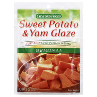 Concord Foods Glaze, Sweet Potato & Yam, Original, 2 Ounce