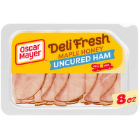 Oscar Mayer Maple Honey Uncured Ham Sliced Lunch Meat, 8 Ounce