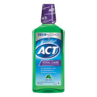 ACT Mouthwash, Anticavity Fluoride, Fresh Mint, Total Care, 33.8 Ounce
