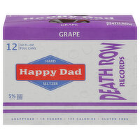 Happy Dad Hard Seltzer, Death Row Records, Grape, 12 Each