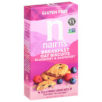 Nairn's Breakfast Oat Biscuits, Gluten Free, Blueberry & Raspberry, 5.64 Ounce