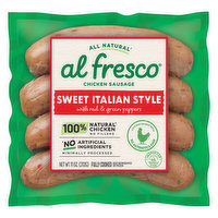 Al Fresco Chicken Sausage, Sweet Italian Style, 11 Ounce