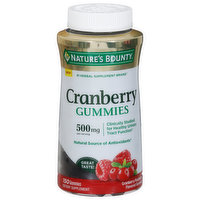 Nature's Bounty Cranberry, Gummies, Cranberry-Raspberry Flavored, 150 Each