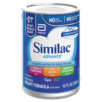 Similac Infant Formula with Iron, Milk-Based, OptiGro, 13 Fluid ounce