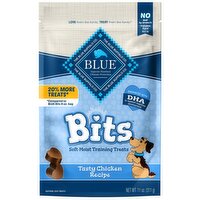 Blue Buffalo BLUE Blue Bits Natural Soft-Moist Training Dog Treats, Chicken Recipe, 11 Ounce