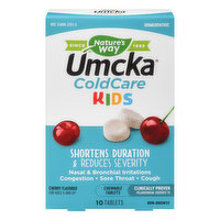 Nature's Way ColdCare, Non-Drowsy, Kids, Chewable Tablets, Cherry Flavored, 10 Each