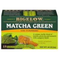 Bigelow Matcha Green Tea, with Turmeric, Tea Bags, 18 Each