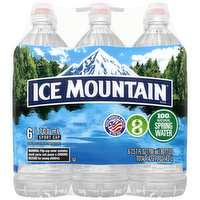 Ice Mountain Natural Spring Water, Sport Cap, 6 Pack, 23.7 Fluid ounce
