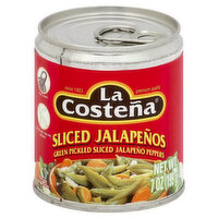 La Costena Jalapenos, Sliced, 7 Ounce