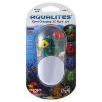 Aqualites Night Light, LED, Color-Changing, Tropical Fish, 1 Each