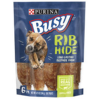 Busy Small/Medium Breed Dog Rawhide Treat, Rib Hide, 8.75 Ounce