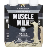 Muscle Milk Protein Shake, Non Dairy, Intense Vanilla, 4 Each