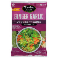 Taylor Farms Stir Fry Kit, Ginger Garlic, Veggies and Sauce, 14 Ounce