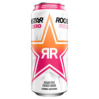 Rockstar Pure Zero Energy Drink, Tangerine Mango Guava Strawberry, 16 Fluid ounce