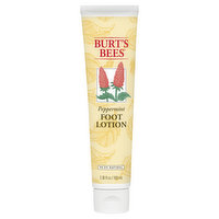 Burt's Bees Foot Lotion, Peppermint, 3.38 Ounce