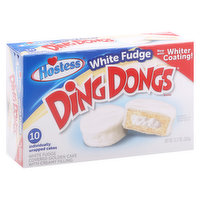 Hostess Ding Dongs, White Fudge, 10 Each