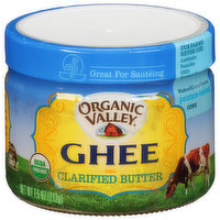 Organic Valley Butter, Clarified, Ghee, 7.5 Ounce