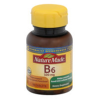 Nature Made Vitamin B6, 100 mg, Tablets, 100 Each