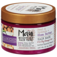 Maui Moisture Hair Mask, Heal & Hydrate + Shea Butter, 12 Ounce