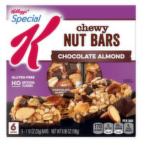 Special K Nut Bars, Chewy, Chocolate Almond, 6 Each