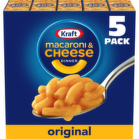 Kraft Original Macaroni & Cheese Dinner, 5 Each