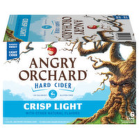 Angry Orchard Hard Cider, Crisp Light, 6 Each