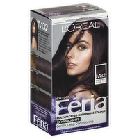 Feria Permanent Haircolour, Gel, Violet Soft Black M32, 1 Each