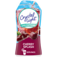 Crystal Light Cherry Splash Naturally Flavored Drink Mix with Caffeine, 1.62 Fluid ounce