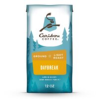 Caribou Coffee Daybreak Morning Blend Light Roast Ground Coffee, 12 Ounce