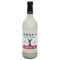 Owens Ginger Beer N/A Mixer With Lime, 750 Millilitre
