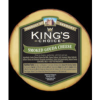 King' Choice Smoked Gouda Cheese, 8 Ounce