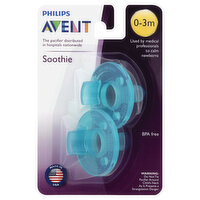 Avent Pacifiers, Soothie, 0-3 Months, 2 Each