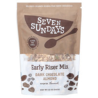 Seven Sundays Cereal, Dark Chocolate Almond, Early Riser Mix, 12 Ounce