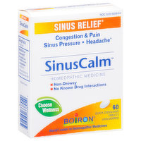 Boiron Sinus Relief, Tablets, Unflavored, 60 Each