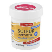 De La Cruz Sulfur Ointment, Maximum Strength, 2.6 Ounce