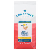 Cameron's Coffee, Ground, Light Roast, Vanilla Hazelnut, 12 Ounce