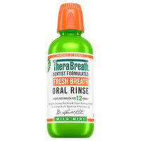 TheraBreath Oral Rinse, Fresh Breath, Mild Mint, 16 Fluid ounce