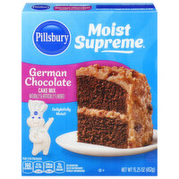 Pillsbury Moist Supreme Cake Mix, German Chocolate, 15.25 Ounce