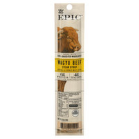 EPIC Ground & Formed Meat Strip, Wagyu Beef, Steak Strip, 0.8 Ounce